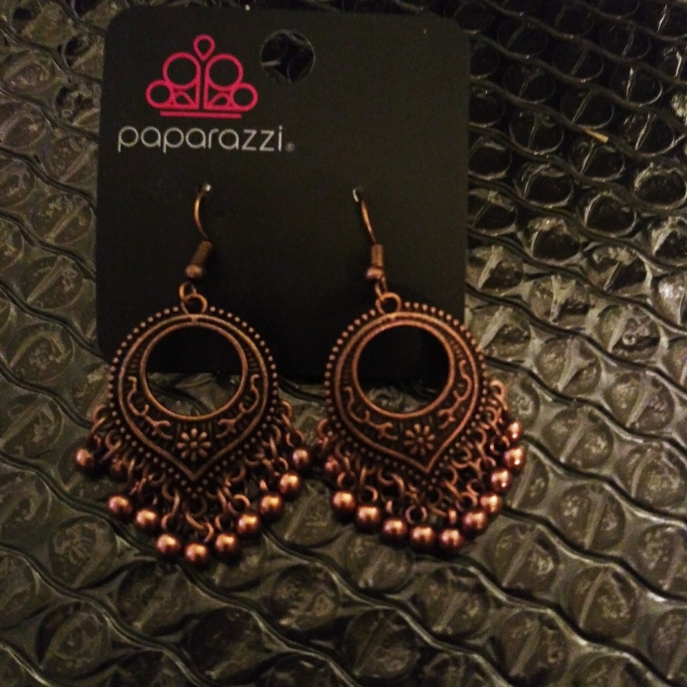 Copper earrings
